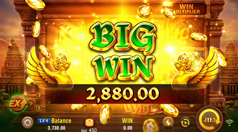 Fortune Gems México pantalla Big Win con pago de 2,880